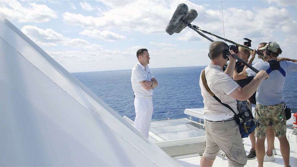 ServusTV-Doku auf der Mein Schiff 1 - Bildquelle. TUI Cruises