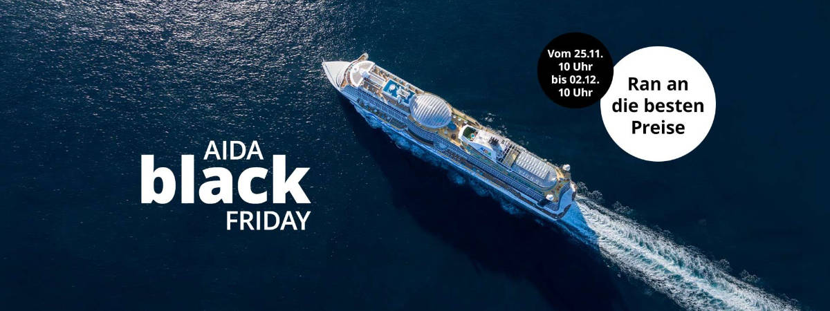 AIDA Black Friday 2019 – Die Angebote sind buchbar!