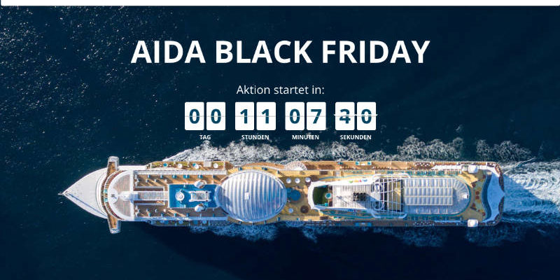 Black Friday Sale bei AIDA Cruises - Bildquelle: AIDA Cruises