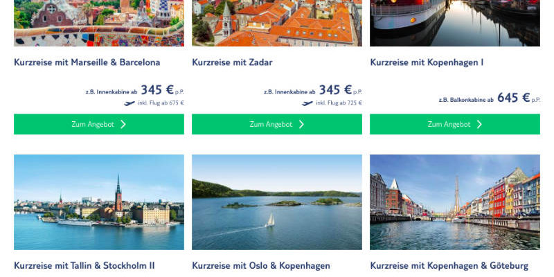 TUI Cruises: Kurzreise-Spezial - Bildquelle. TUI Cruises