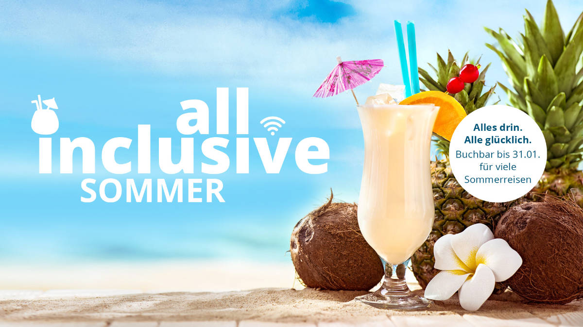 AIDA testet „All inclusive Sommer“: Getränkepaket und Internetpaket inklusive!