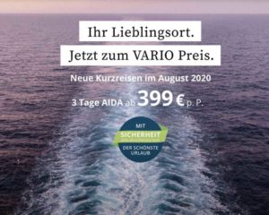 AIDA Kurzreisen: Vario Tarife sind buchbar - Bildquelle: AIDA Cruises