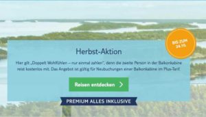 Herbst-Aktion von TUI Cruises: 50% Rabatt - Bildquelle: TUI Cruises