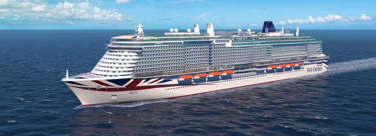 P&O Cruises: LNG-Neubau wird P&O Arvia heißen