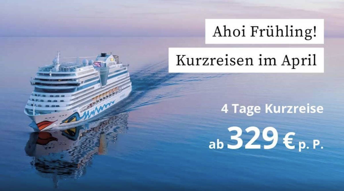 AIDA Cruises mit großem Kurzreise Special und Einzelkabinenzuschlag auf