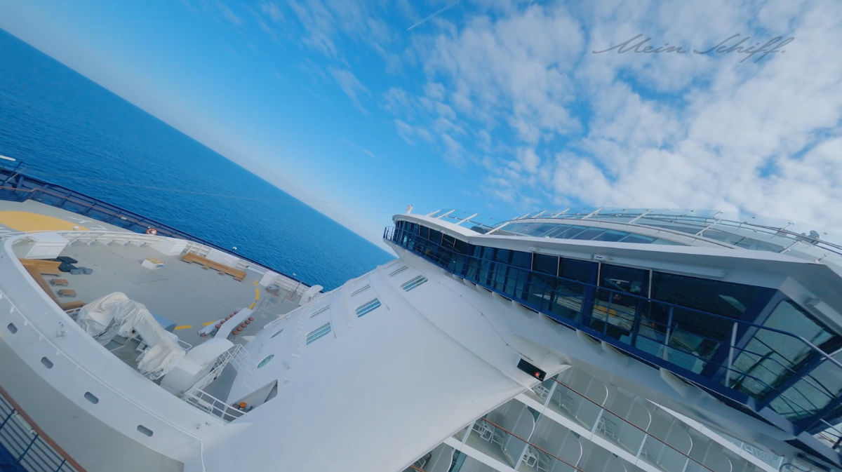 Mein Schiff 6: Spektakulärer Drohnenflug zeigt neue Bereiche