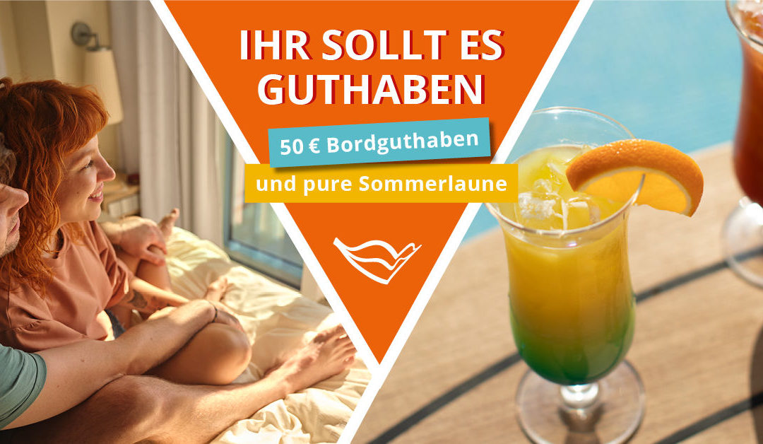 AIDA Pauschal Angebote mit 50 Euro Bordguthaben bis 06.03.2023