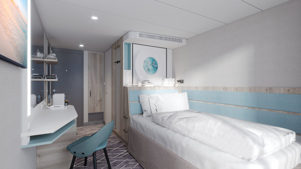 Mein Schiff Relax - Mein Schiff 8 Kabine - Einzelkabine mit Balkon - Bildquelle: TUI Cruises