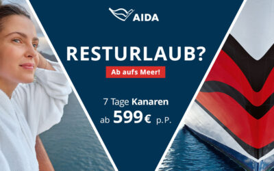 Resturlaub? Jetzt mit AIDA „ab aufs Meer“ (Last Minute)