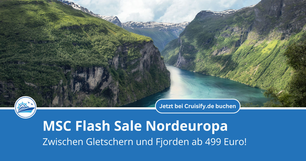 MSC Flash Sale Nordeuropa - ab 499 Euro