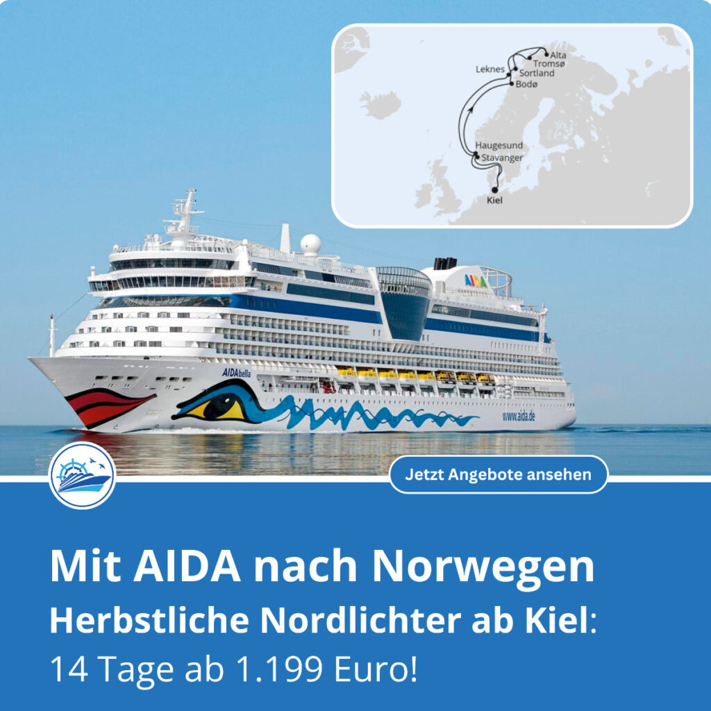 AIDA Cruises: Herbstliche Nordlichter ab Kiel mit AIDAbella