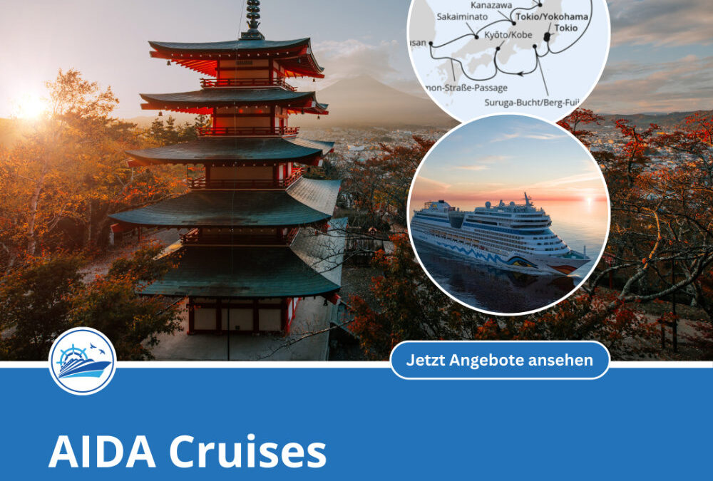 Große Japan Rundreise zur Frühlingsblüte mit AIDAstella 2027