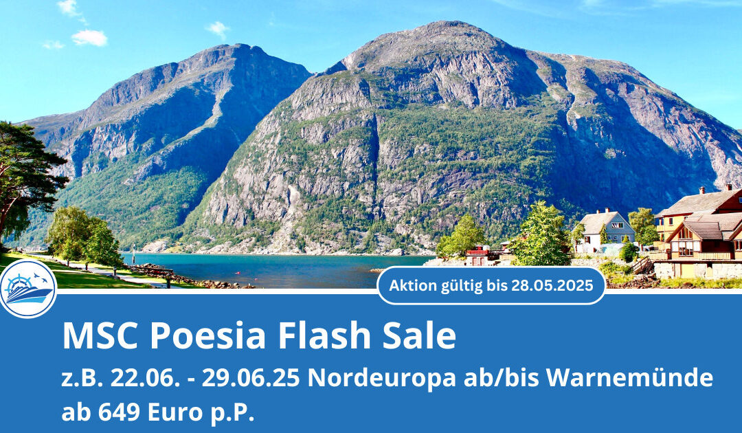 MSC Poesia Flash Sale – Norwegen ab 649 Euro