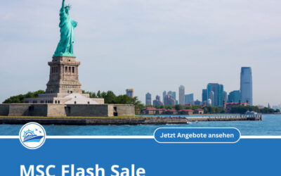 MSC Flash Sale: 10 Prozent Rabatt auf US-Abfahrten + bis zu 200 Euro Bordguthaben!