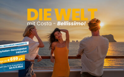 Costa Kreuzfahrten All Inclusive: Jetzt ab 699 Euro La Bella Vita zum Bestpreis erleben