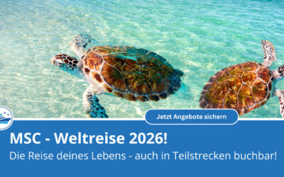 MSC Weltreise 2026: Südsee, Asien & großes Afrika-Finale – Jetzt 5% Rabatt sichern!