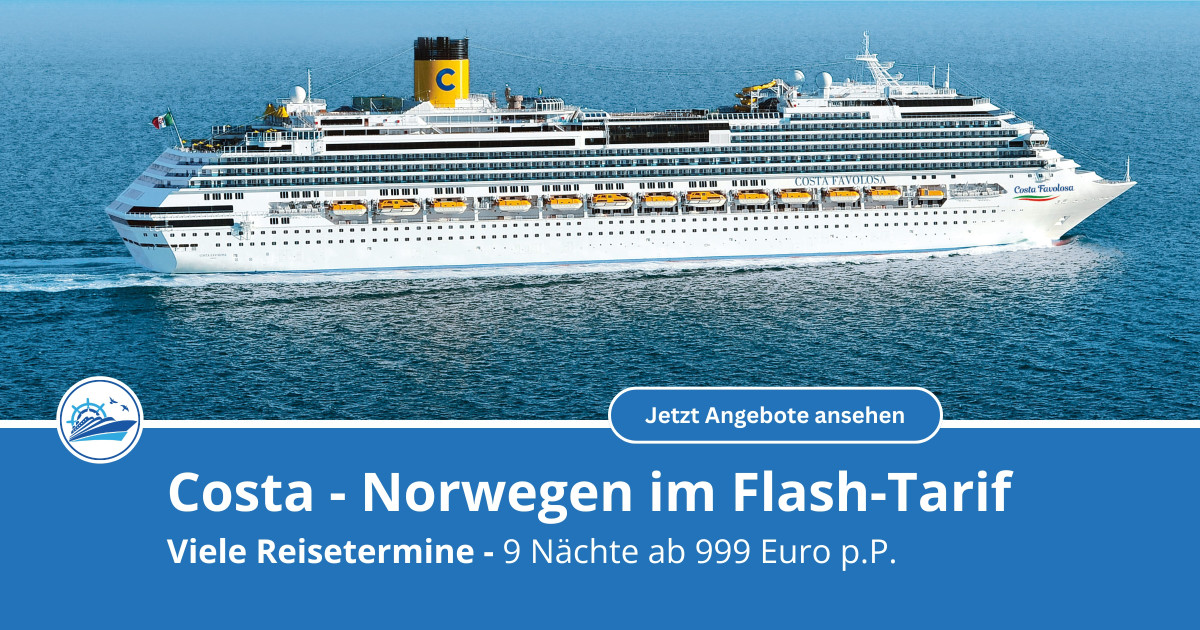 Costa Favolosa Flash Tarif