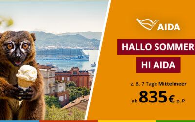 Hallo Sommer, hi AIDA – neue Kampagne mit Maki Matti & frische Angebote