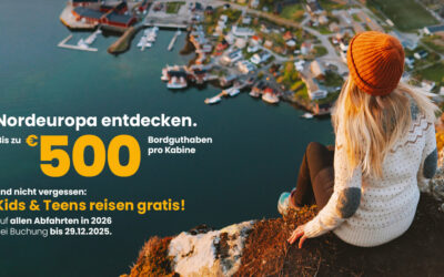 Mit Costa Nordeuropa entdecken und bis zu 500€ Bordguthaben erhalten