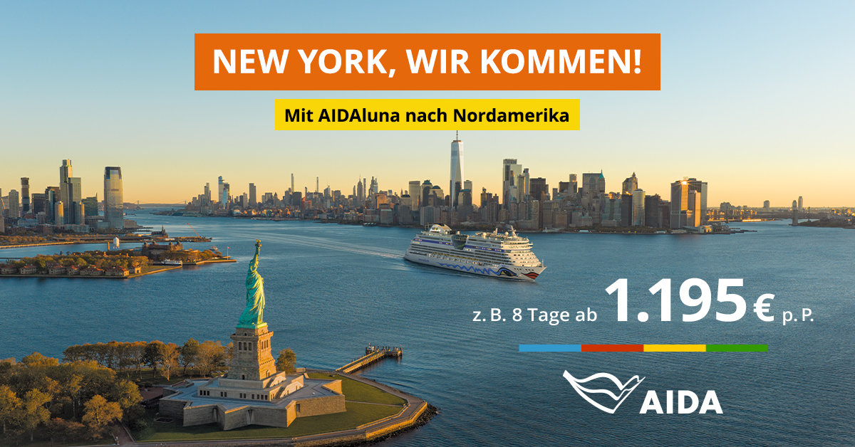 AIDAluna 2027 USA Reisen
