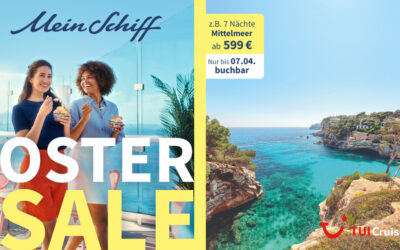 Mein Schiff Oster Sale 2026: Limitierte Kreuzfahrt-Angebote nur bis 07.04. sichern