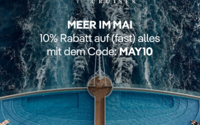 MSC Mai-Aktion: 10%  Rabatt auf (fast) alle Kreuzfahrten sichern