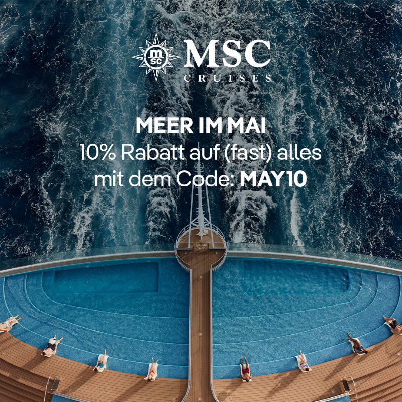 MSC 10 Prozent Rabatt auf fast alles!