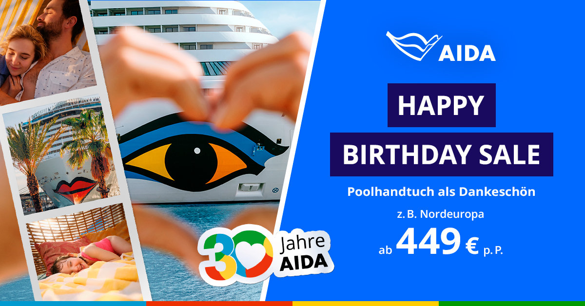 AIDA Happy Birthday Sale 2026