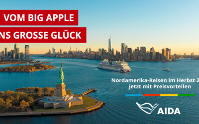 AIDA Nordamerika 2026: Vom Big Apple ins große Urlaubsglück