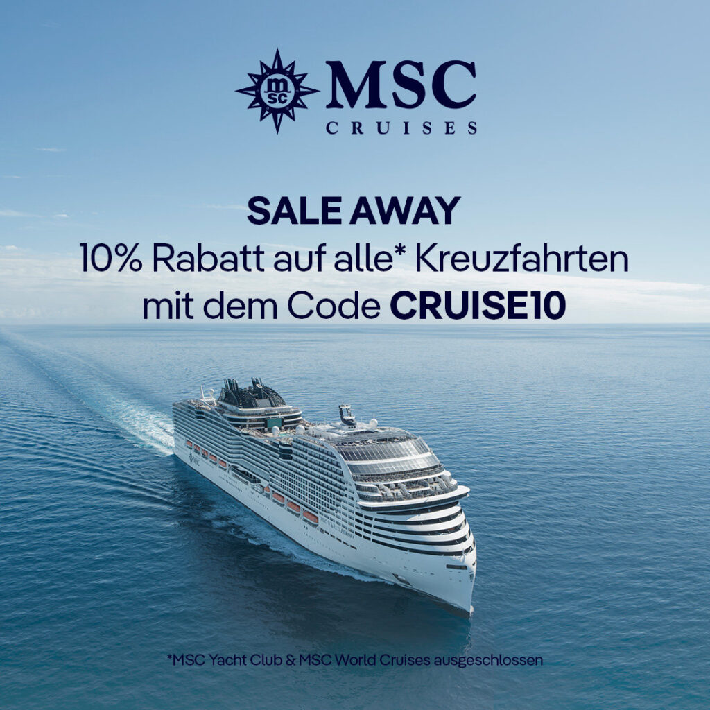 MSC Cruises Cruise10 Prozent Rabatt 2026