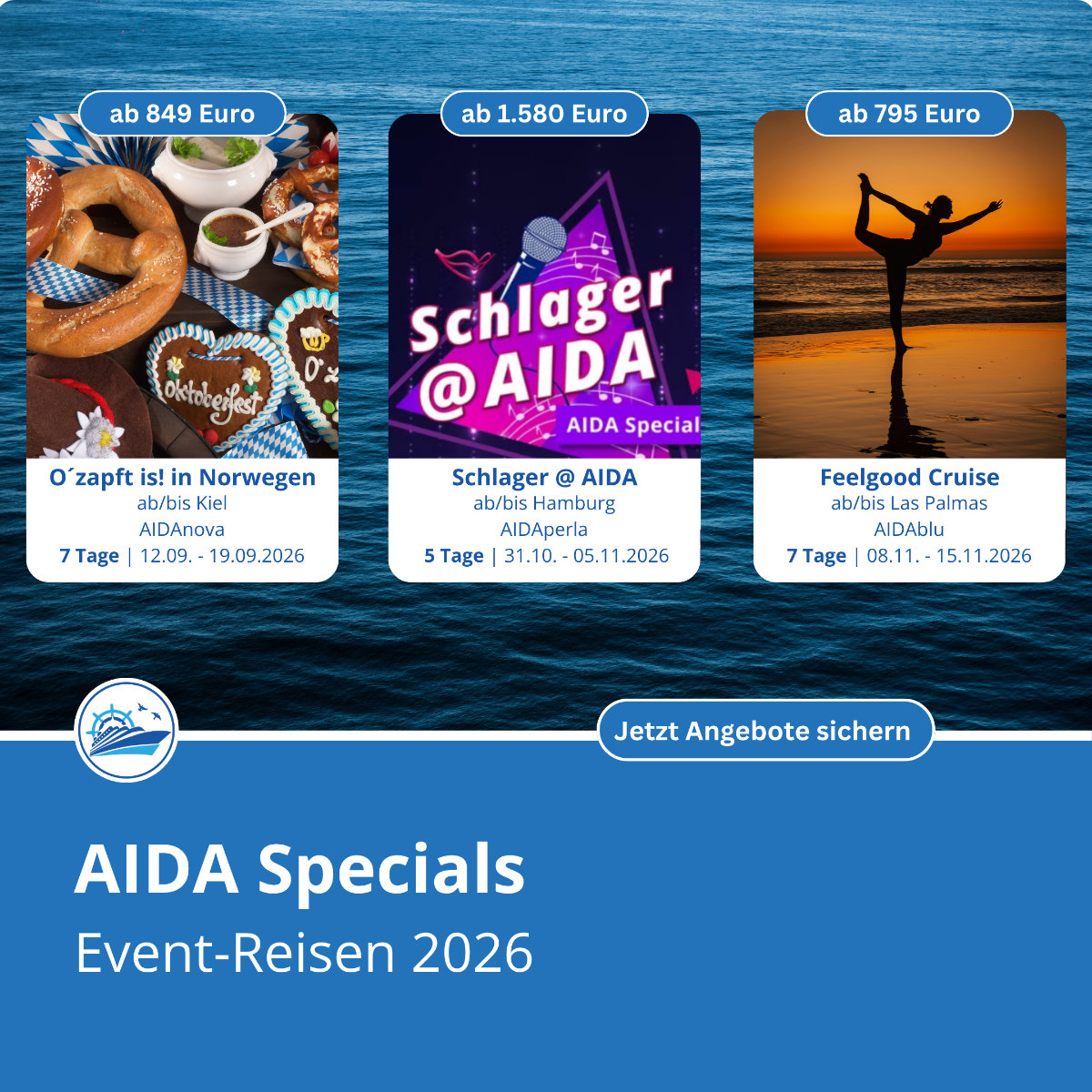 AIDA Specials 2026 Eventreisen