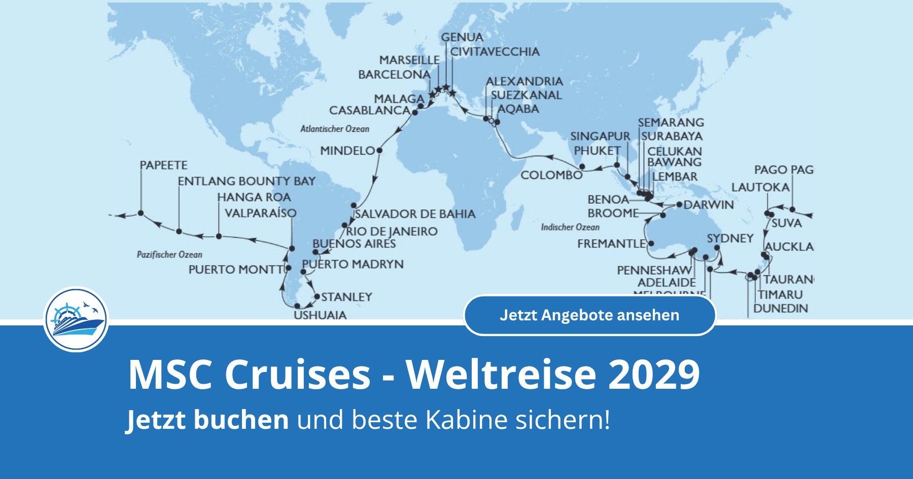MSC Weltreise 2029